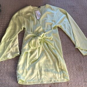 Ginatricot Rosie dress silk size small wedding guest